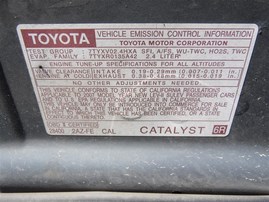 2007 TOYOTA CAMRY LE GRAY 2.4 AT Z19666